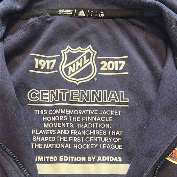 Adidas Navy Blue Hoodie - Picture 2 of 3